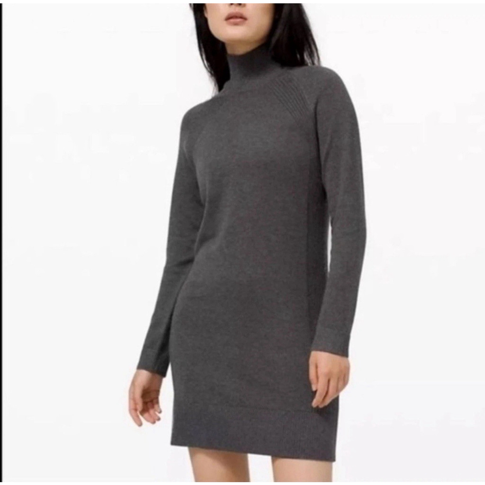 Lululemon Keep It Cozy Dress Graphite Grey Size 10